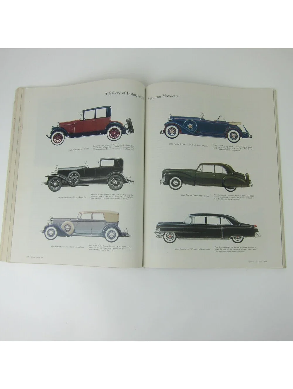 Vintage FORTUNE Magazine February 1955 Cadillac Ford Buick GM Rockefeller Bros
